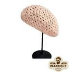 Béret au crochet Rose pour Femme