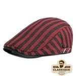 Béret Casquette Moderne Rouge et Noir