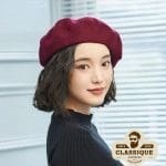 béret chic en laine femme