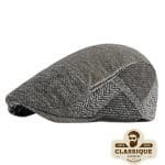 casquette gatsby patchwork homme gris