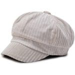 Casquette Gavroche Velours Beige