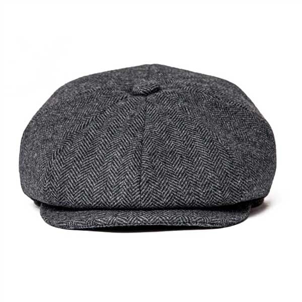 Casquette Plate Gavroche En Coton Pour Hommes - Look Vintage Et Confortable - Bonnet Béret Polyvalent - Couleurs Noir Et Café